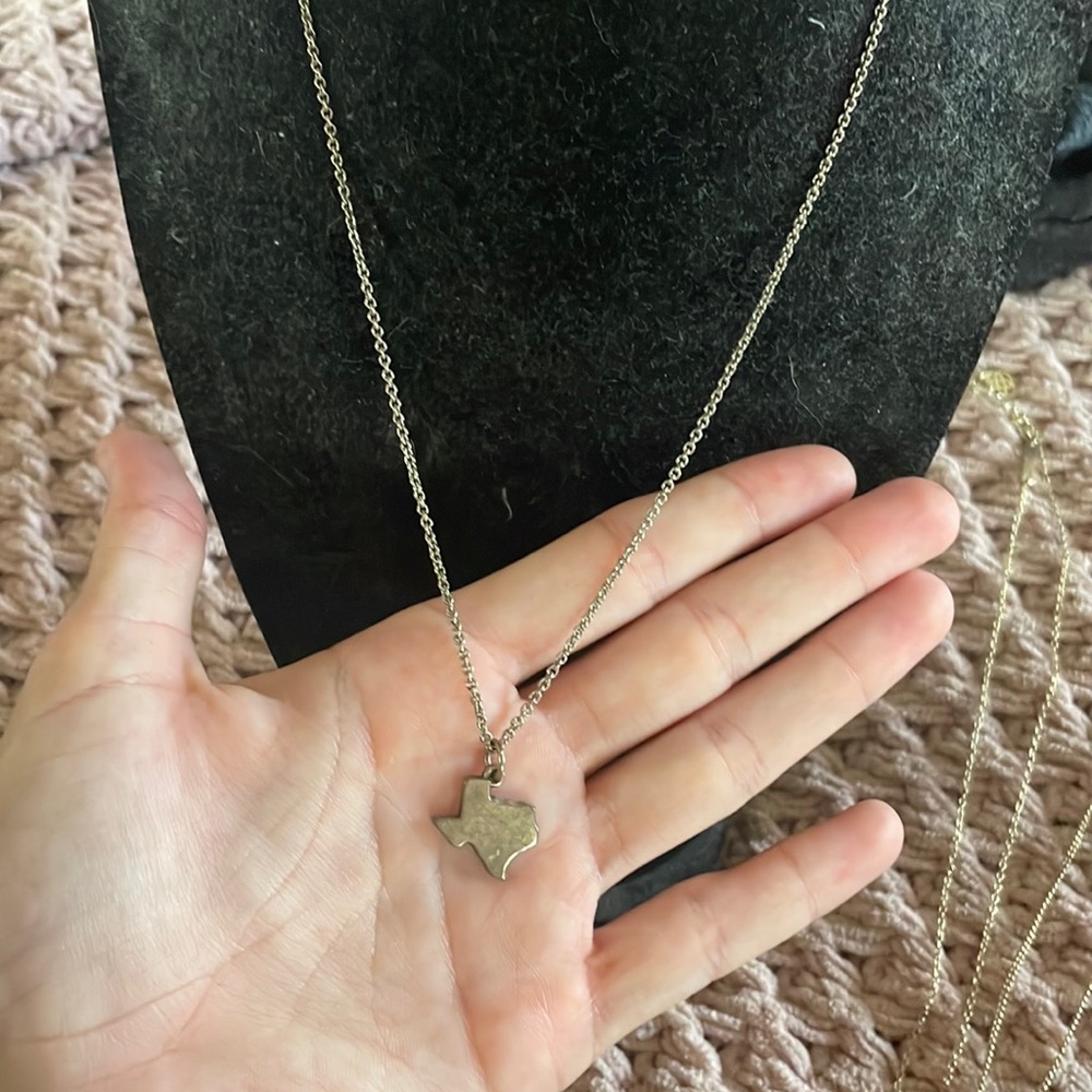 James Avery silver Texas necklace